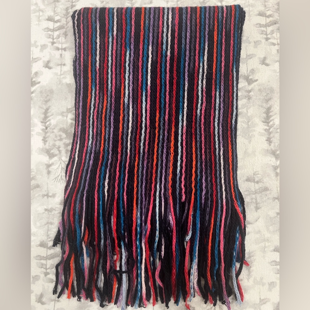 Multicolor Alpaca knit Scarf - Made in Peru